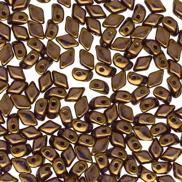 Mini Gemduo 5x3mm - 5g - Crystal Gold Bronze