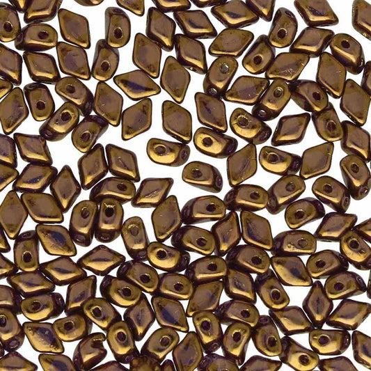 Mini Gemduo 5x3mm - 5g - Crystal Gold Bronze