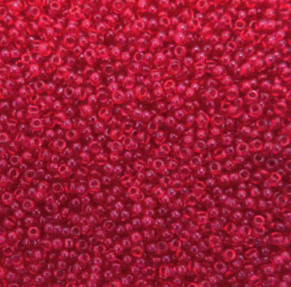 15/0 Miyuki Seed Beads - 5g Bag - Transparent Fuchsia - Colour 1406