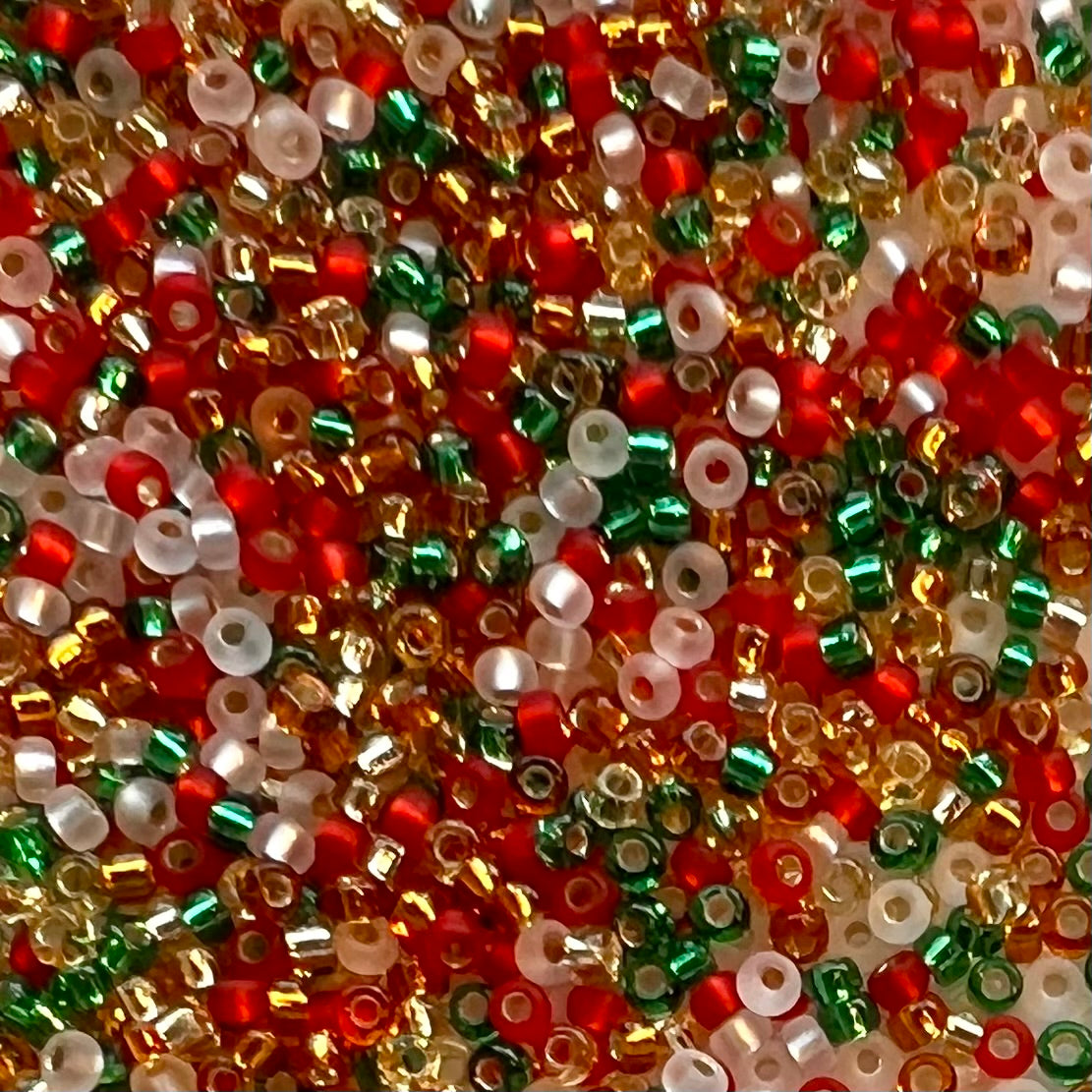 11/0 Miyuki Seed Beads - 10g Bag -  Christmas Mix