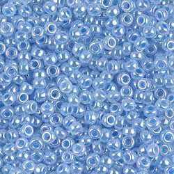 8/0 Miyuki Seed Beads - 25g Bag – Sky Blue Ceylon - Colour 524