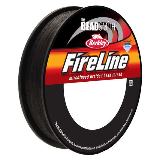 FireLine Braided Bead Thread 6lb – Smoke – 300yd Spool