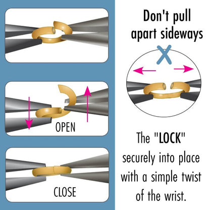 6mm Sterling Silver Jump Lock - Per piece