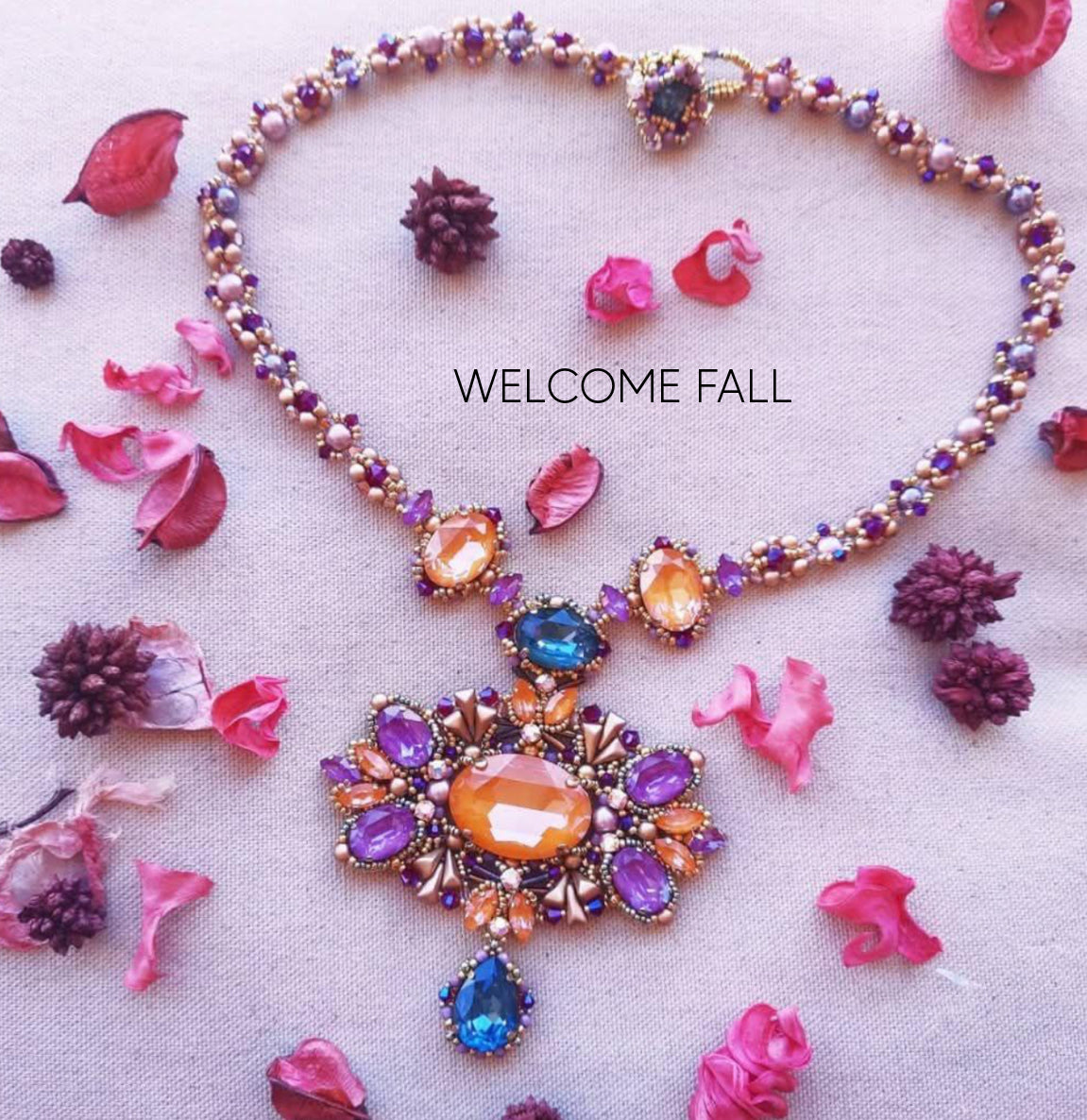 Friday 17th October 2025 - Lia Dipaola - Lotus Necklace OR Arabesque Necklace and Bracelet OR Welcome Fall Necklace