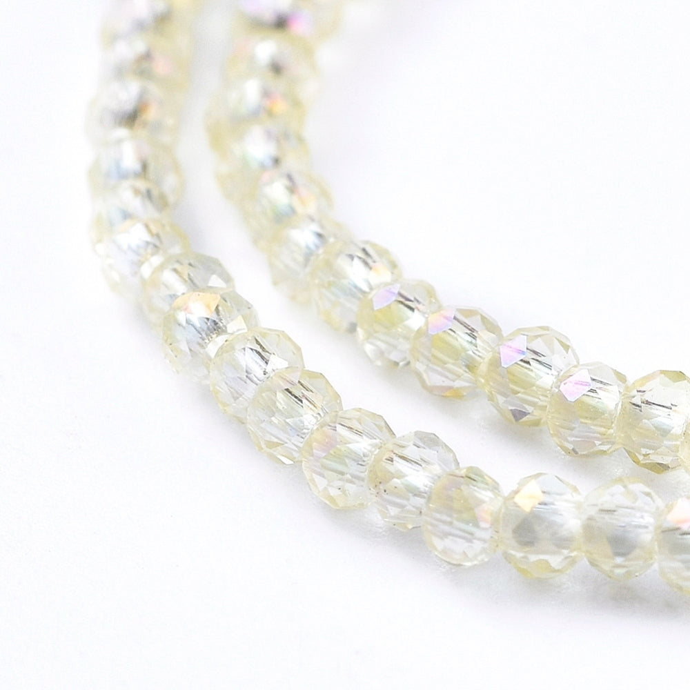 Etoile Micro Crystal Rondelles 2x1.5mm - Strand of approx 200 - Champagne