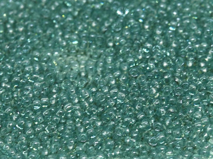 11/0 Miyuki Seed Beads - 25g Bag – Transparent Sea Foam Luster  – Colour 2445