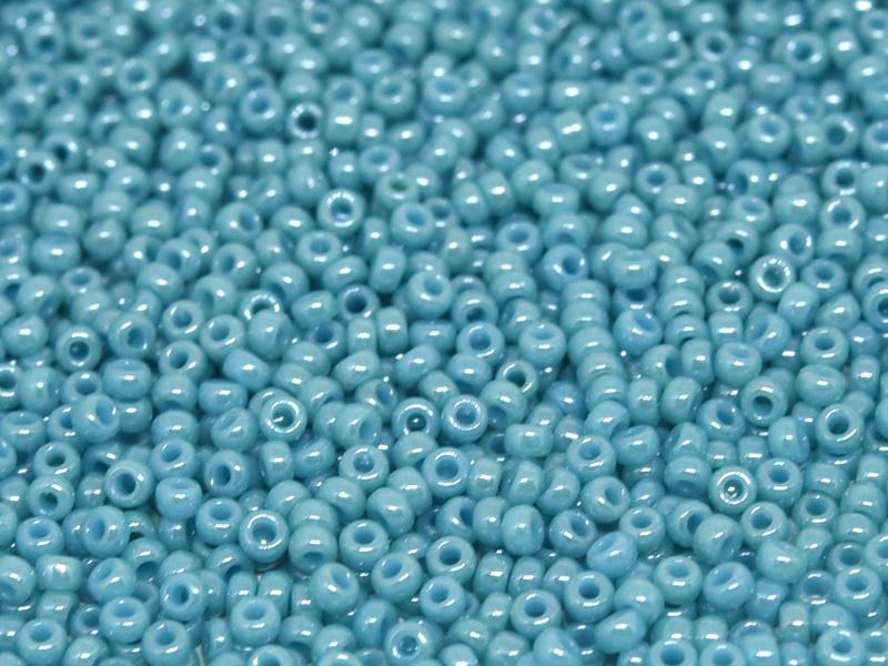 11/0 Miyuki Seed Beads - 25g Bag – Opaque Turquoise Green Luster  – Colour 2470