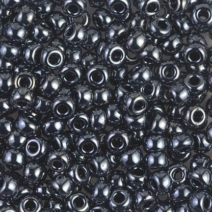 6/0 Miyuki Seed Beads - 25g Bag – Gunmetal - Colour 451