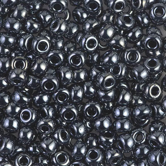 6/0 Miyuki Seed Beads - 25g Bag – Gunmetal - Colour 451