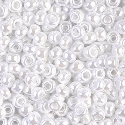 6/0 Miyuki Seed Beads - 25g Bag – White Ceylon - Colour 528