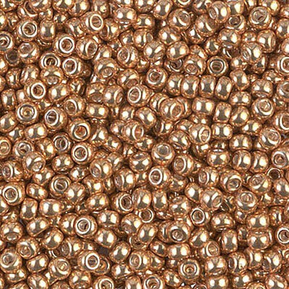 6/0 Miyuki Seed Beads - 25g Bag – Galvanised Yellow Gold - Colour 1053