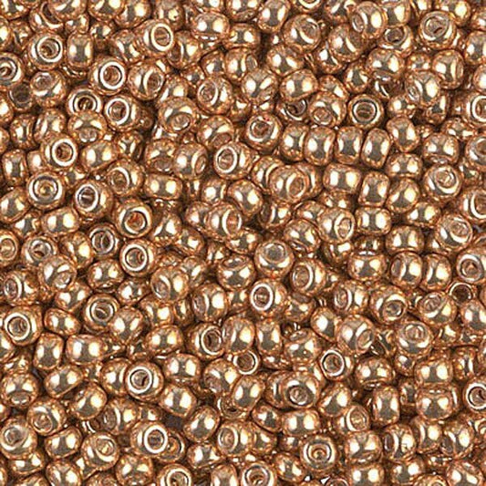6/0 Miyuki Seed Beads - 25g Bag – Galvanised Yellow Gold - Colour 1053