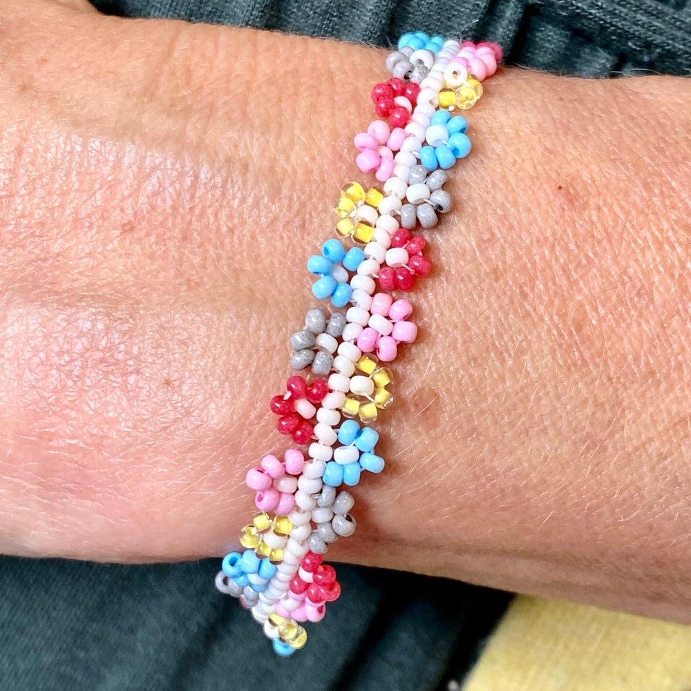 Summer Meadow Bracelet Pattern - Instant Download or Printed Copy