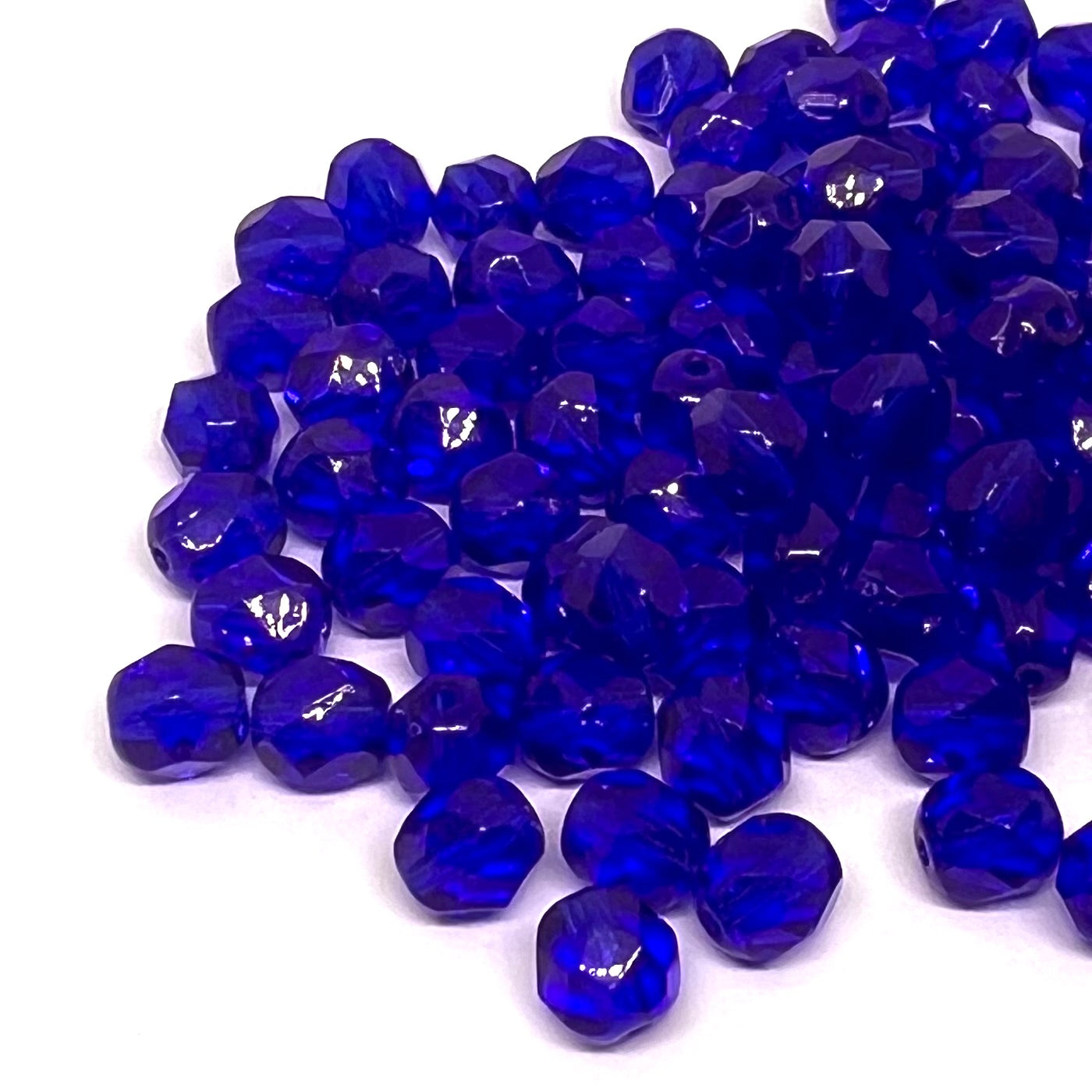 6mm Czech Fire Polish – 30060 – Cobalt x 100