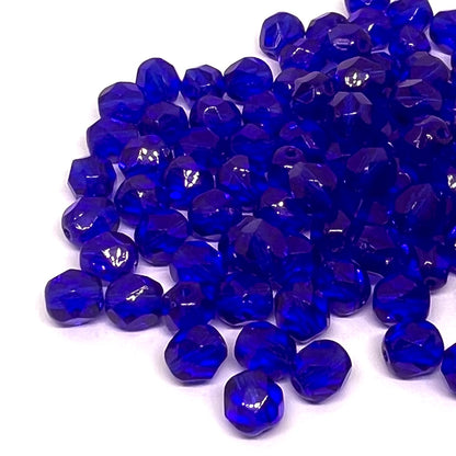6mm Czech Fire Polish – 30060 – Cobalt x 100