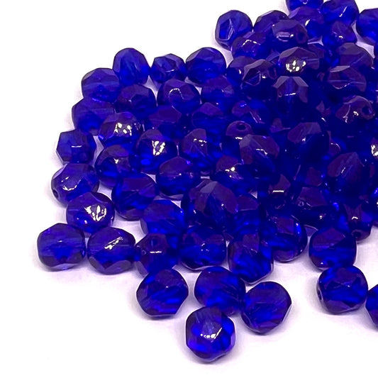 6mm Czech Fire Polish – 30060 – Cobalt x 100