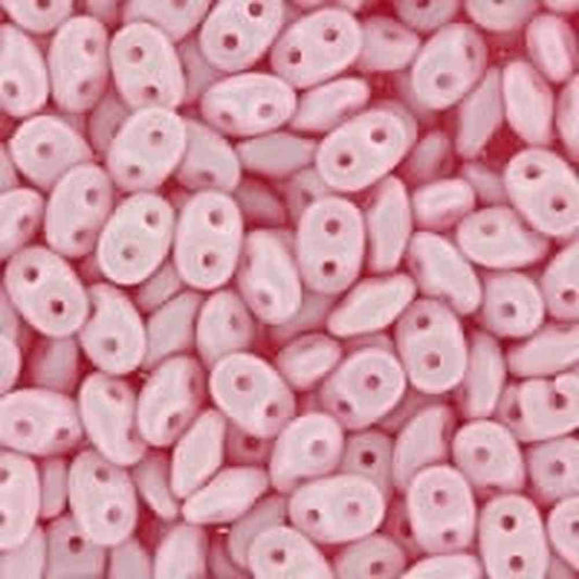 SuperDuo 2.5x5mm 25g Bag – Powdery Pastel Pink