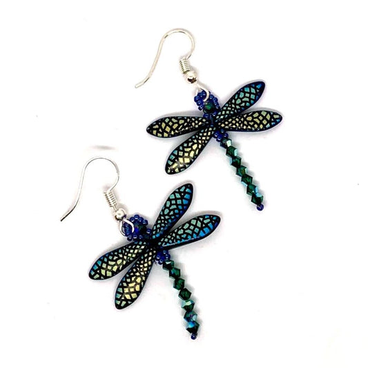Dragonfly Earring Tutorial - Instant Download or Printed Copy