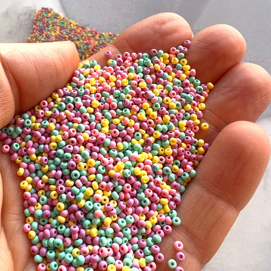 Preciosa 11/0 Seed Beads - PermaLux - 20g Pack - Matte - Mini Egg Mix