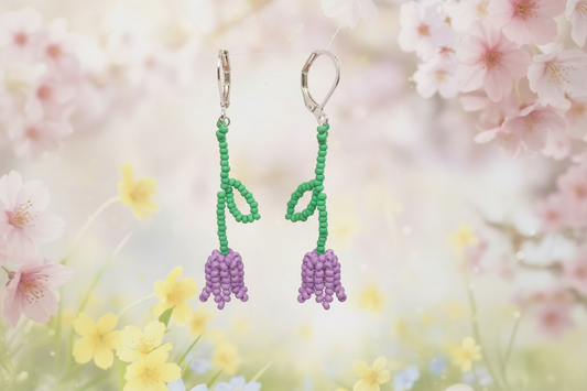 Tulip Earring Kit - Violet