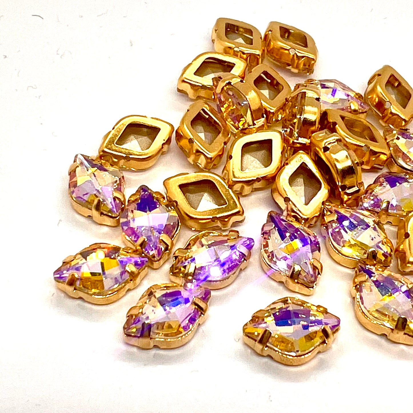 9x14mm Lemon Stone - Pack of 4 - Light Topaz AB