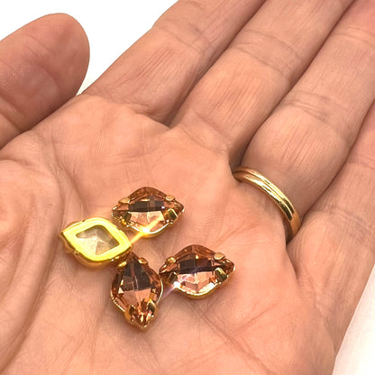 9x14mm Lemon Stone - Pack of 4 - Rosaline