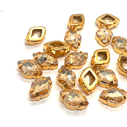 9x14mm Lemon Stone - Pack of 4 - Honey