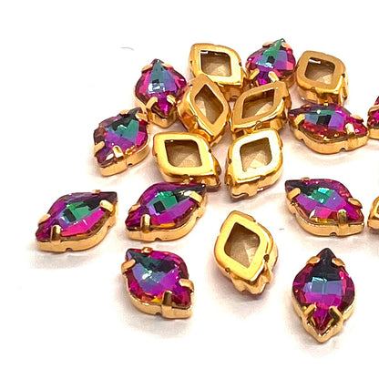9x14mm Lemon Stone - Pack of 4 - Heliotrope