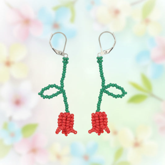 Tulip Earring Kit - Wildberry