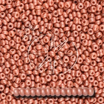 Preciosa 8/0 Seed Beads - PermaLux - 20g Pack - Mother of Pearl - Dusty Rose
