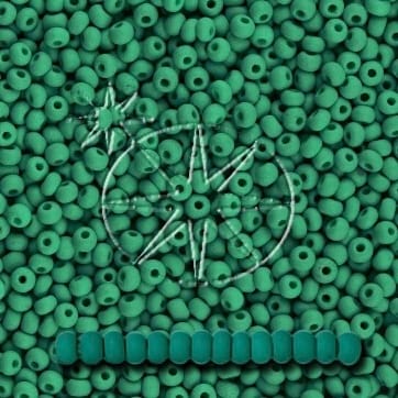 Preciosa 8/0 Seed Beads - PermaLux - 20g Pack - Matte - Emerald