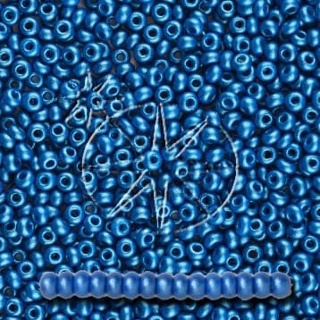 Preciosa 8/0 Seed Beads - PermaLux - 20g Pack - Mother of Pearl - Blue