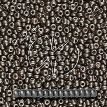 Preciosa 8/0 Seed Beads - PermaLux - 20g Pack - Mother of Pearl - Grey