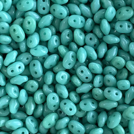 SuperDuo 2.5x5mm - 25g Bag – Turquoise Green