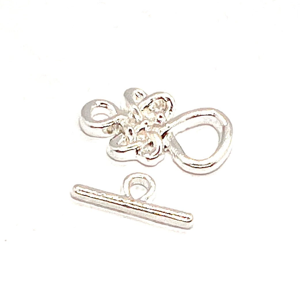 Silver Plated Celtic Knot Toggle 23x14mm