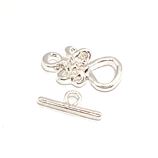 Silver Plated Celtic Knot Toggle 23x14mm
