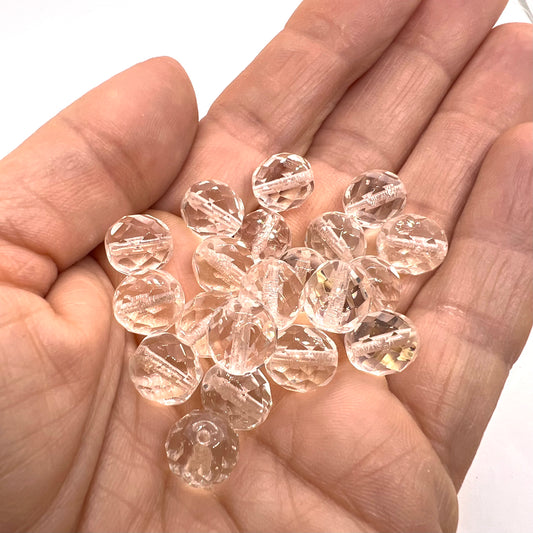 10mm Czech Fire Polish - Pack  of 20 – 00030 – Crystal