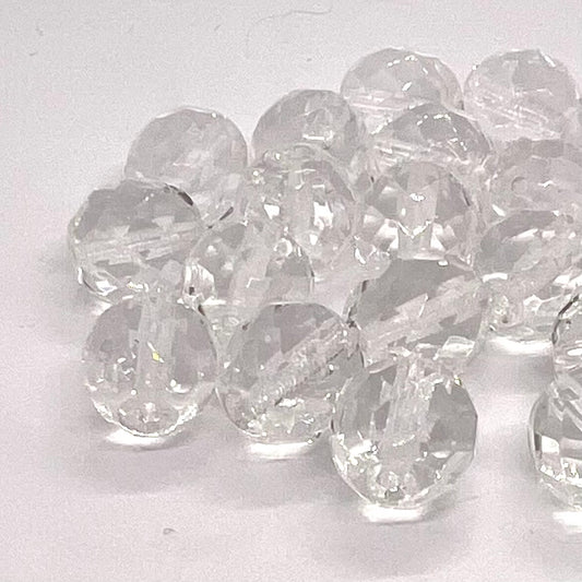 10mm Czech Fire Polish - Pack  of 20 – 00030 – Crystal
