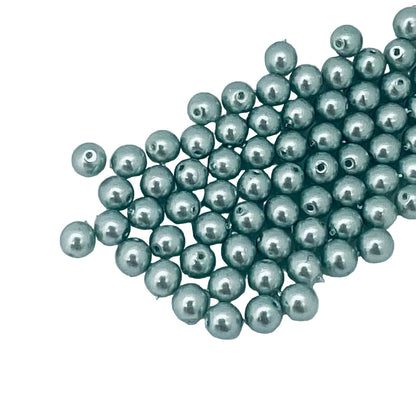 2mm Czech Round Glass Pearl Pack of 100 – 10110 – Eue De Nil Blue