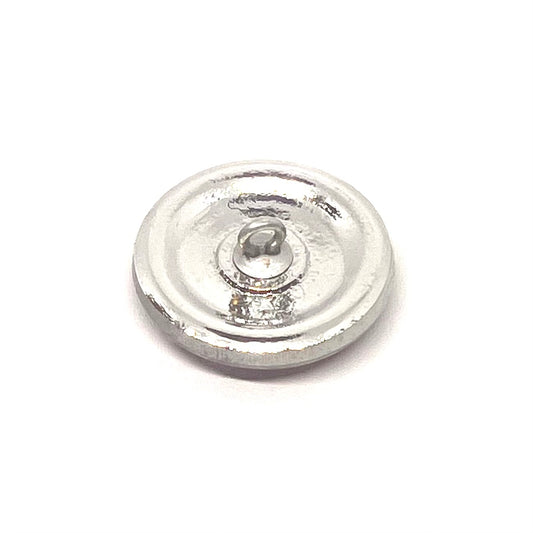 Vintage Czech Glass Peacock Button 22mm - Pink