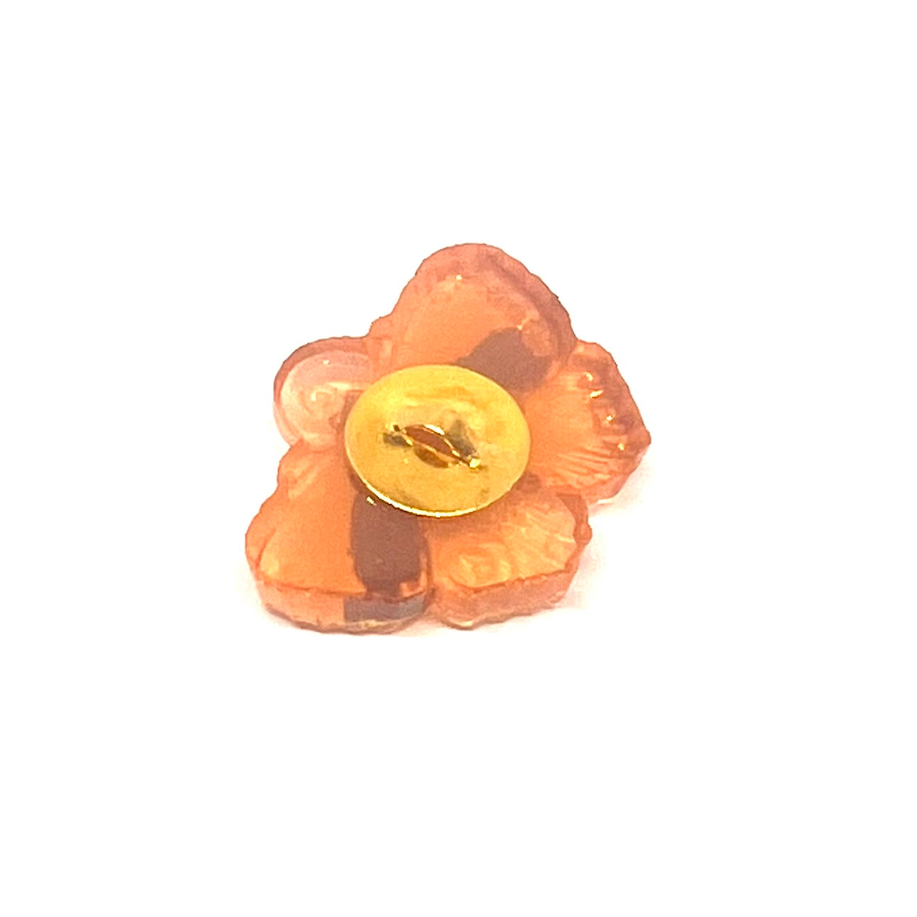 Vintage Czech Glass Angerona Moth Button 20x15mm