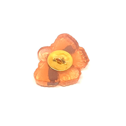 Vintage Czech Glass Angerona Moth Button 20x15mm