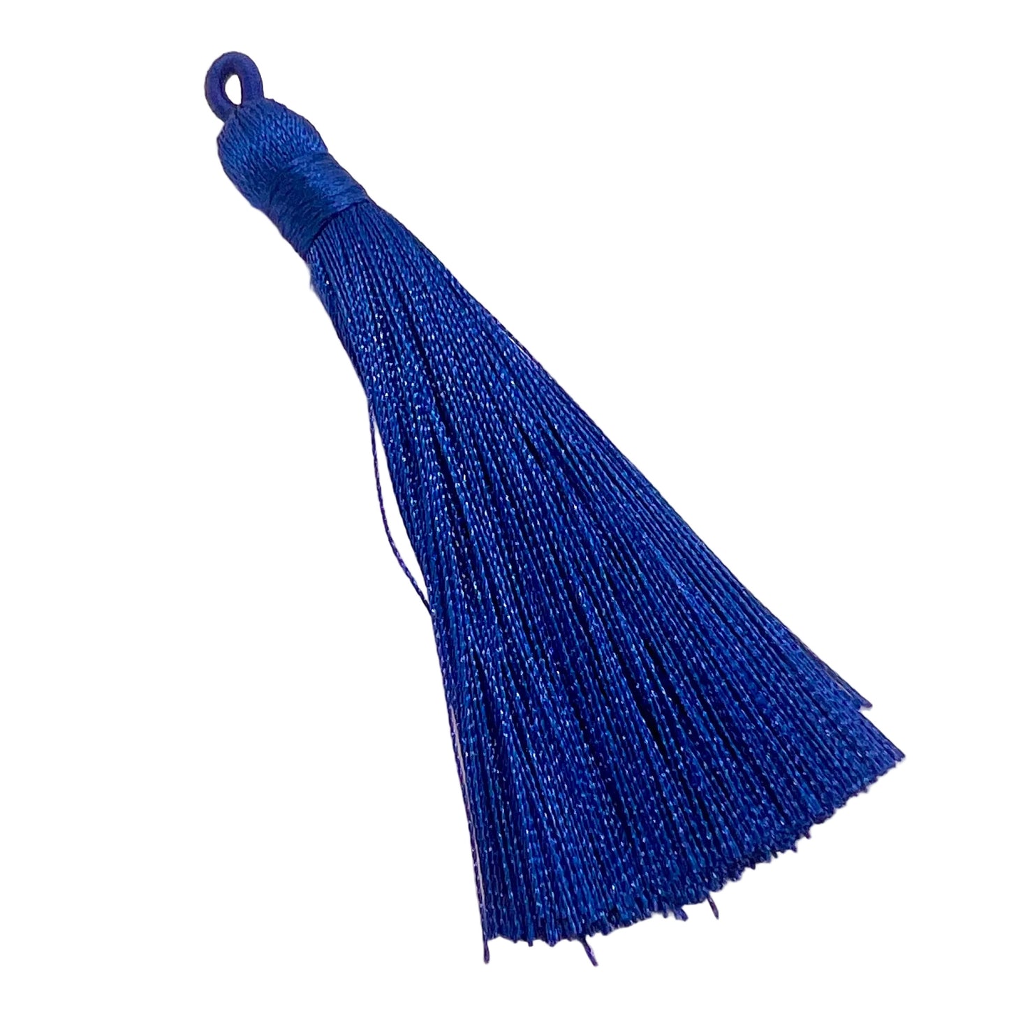 Long 8cm Satin Tassel - Royal Blue