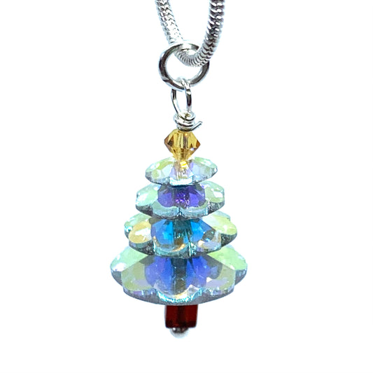 Preciosa Crystal Christmas Tree Pendant Kit with 18 Inch Chain