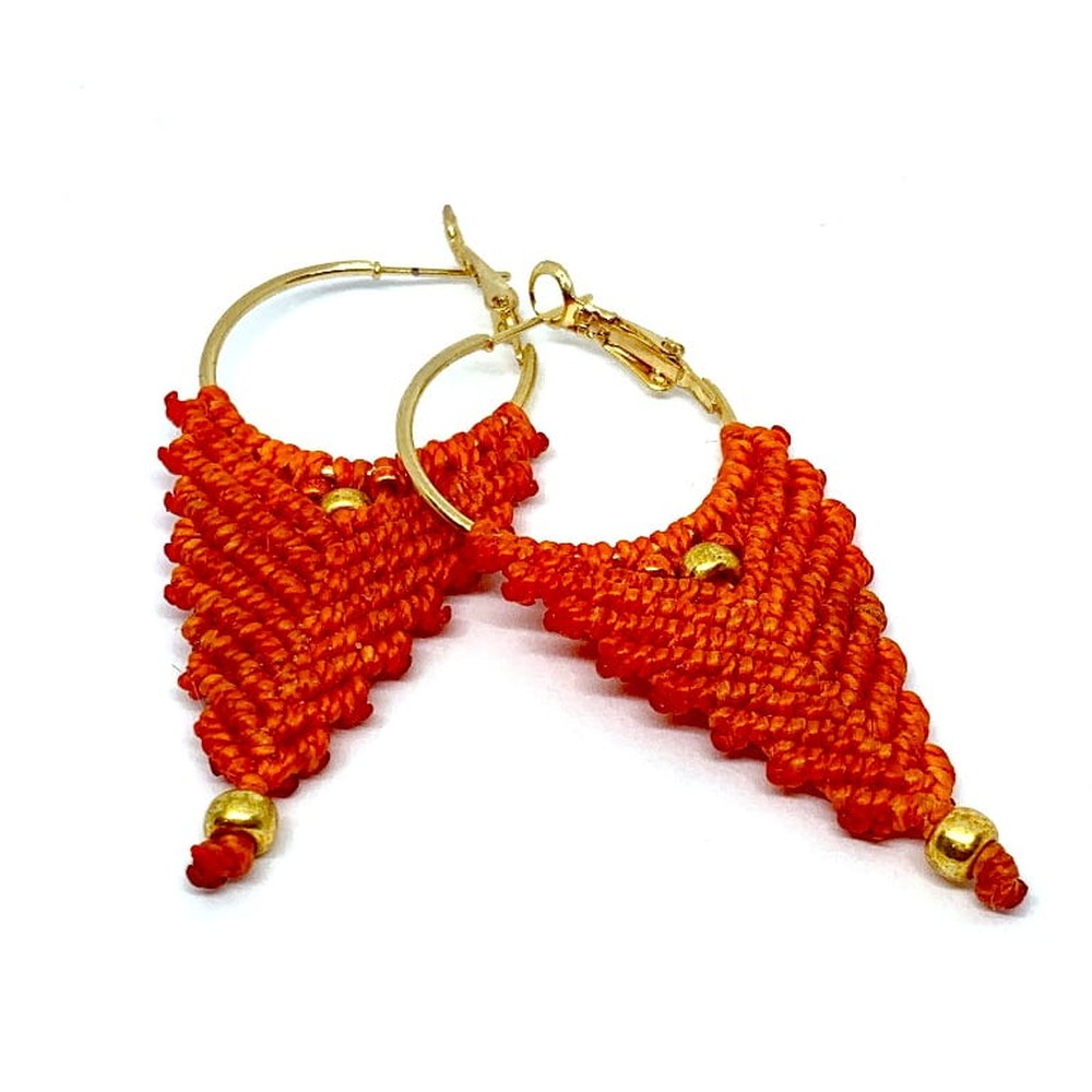 Macrame Arrow Earring Pattern - Instant Download or Printed Copy