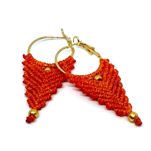 Macrame Arrow Earring Pattern - Instant Download or Printed Copy