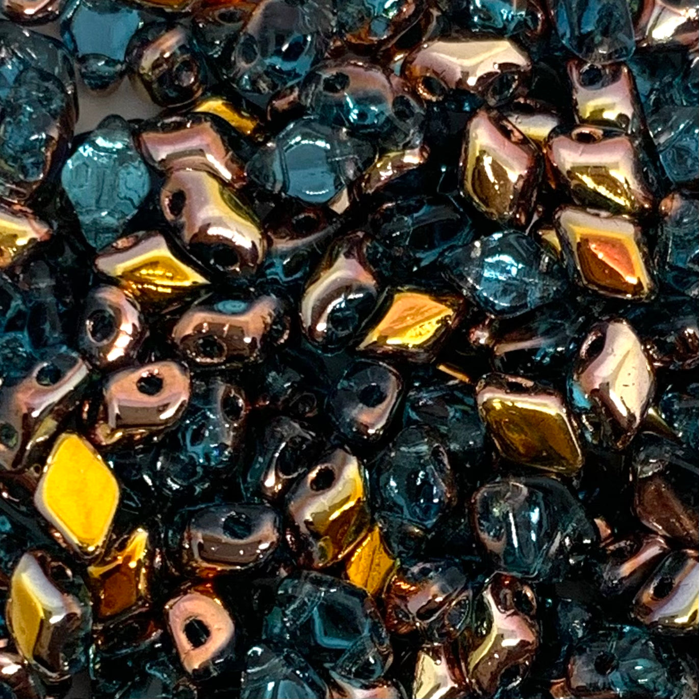 Mini Gemduo 6x4mm – 5g – Aquamarine Capri Gold