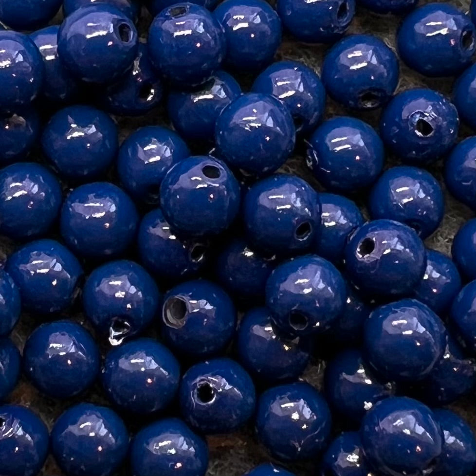 4mm Czech Glass Pearl - Bag of 100 – 48375 – Lapis