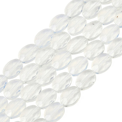 8x6mm Opalite Oval Facted Bead Strand – Approx 45 Beads