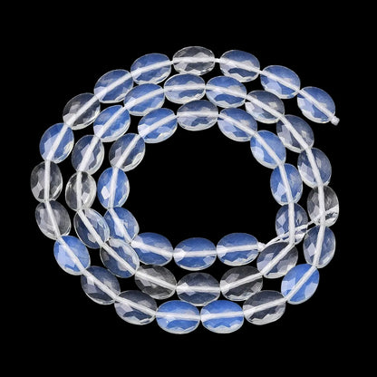 8x6mm Opalite Oval Facted Bead Strand – Approx 45 Beads